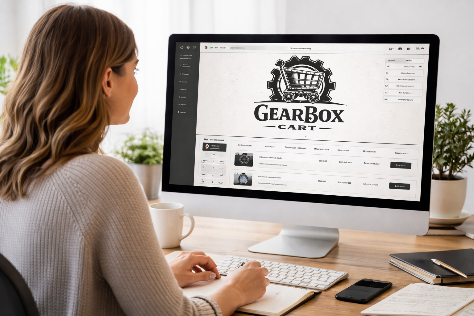 Store owner managing their GraVago Cart store